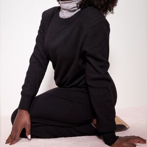 H&M Shoulder-Pad Sweater Black